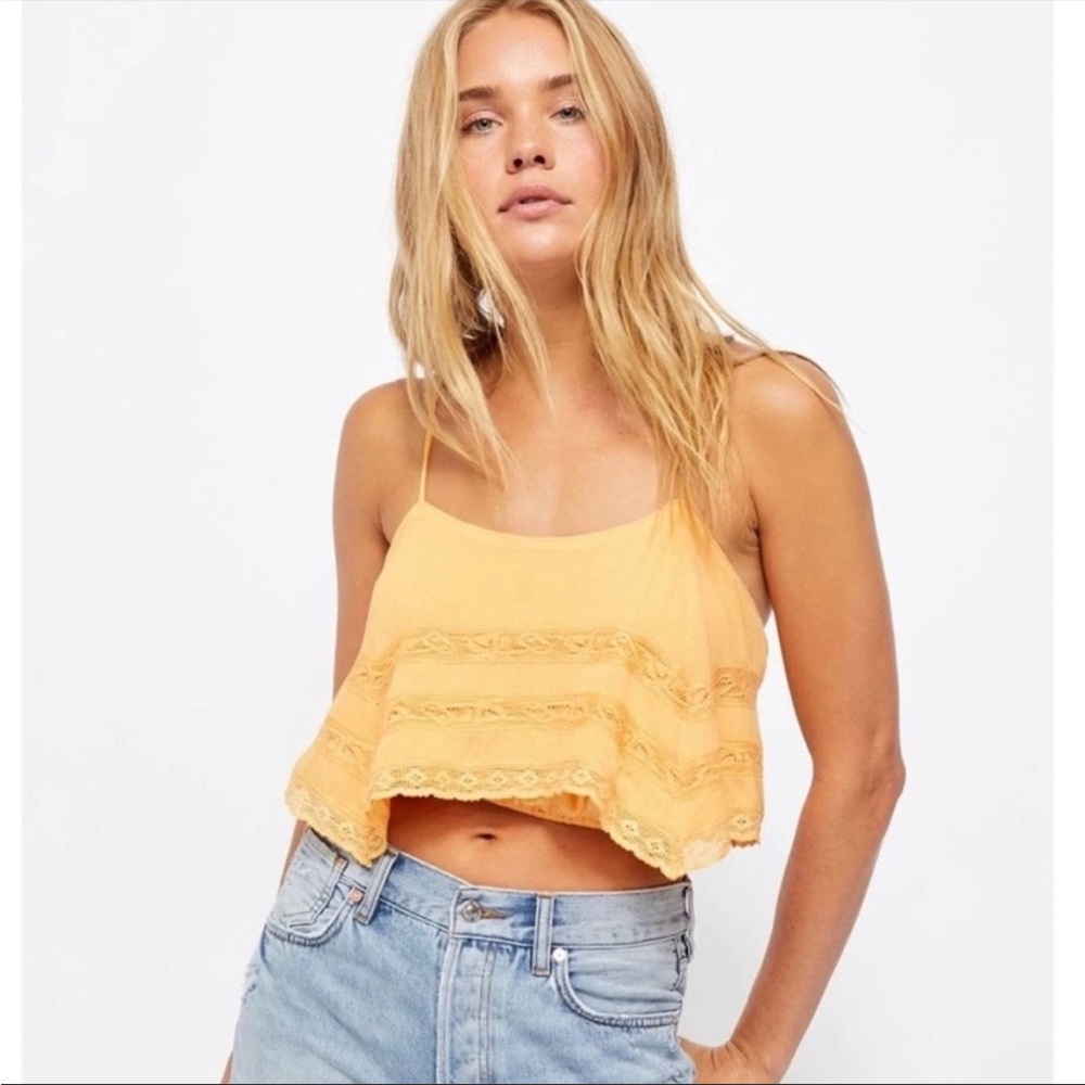 Free People Boho Cropped Cami